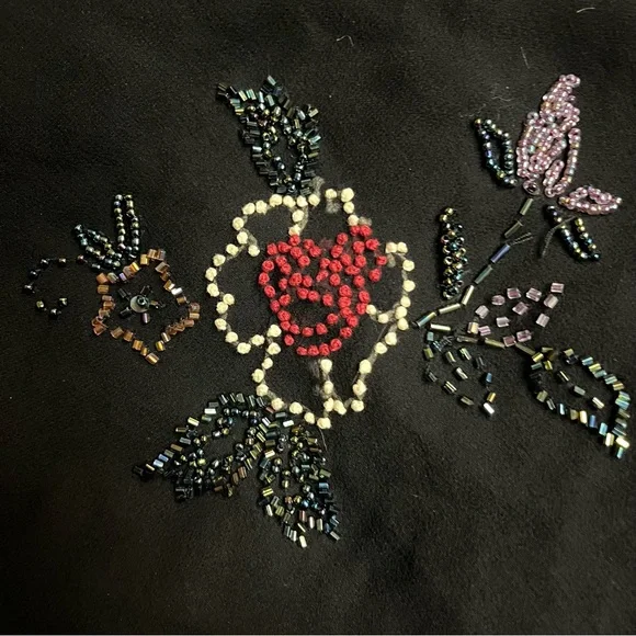 Vintage 90’s Y2K 100% Silk Dress Silk Slip Dress Fairy Beaded Dress Embroidered - Picture 14 of 17